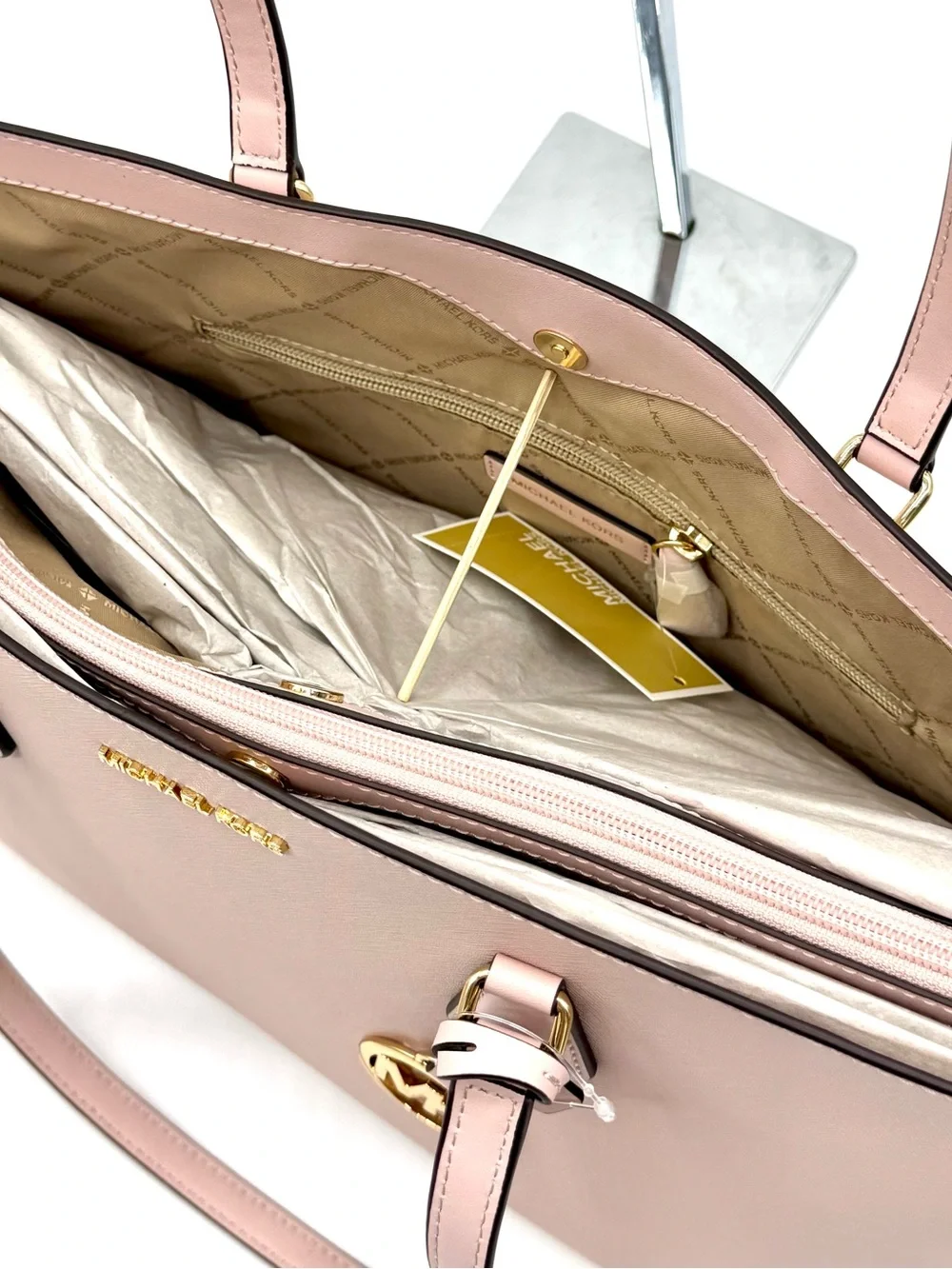 Michael Kors Bag Large Sheila Mf Tote Bag - Powder Blush